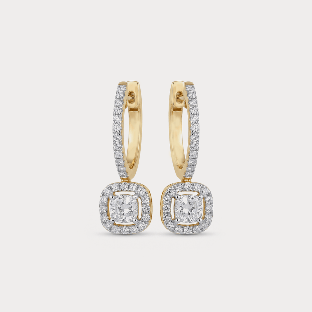 Radiant Diamond Earrings