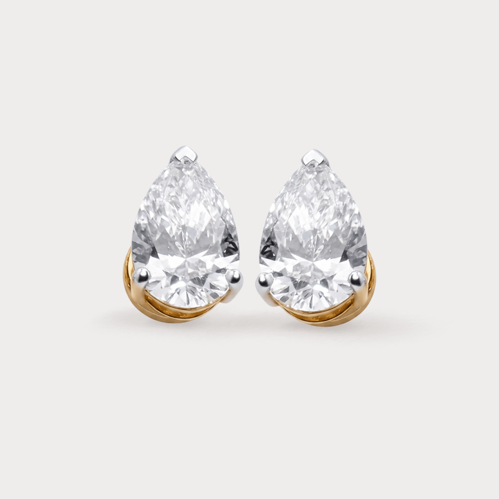 Palatial Solitaire Diamond Earrings