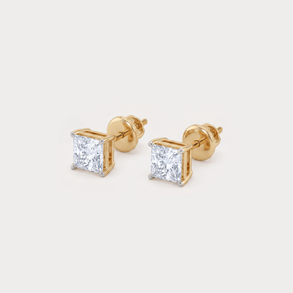 Scintilla Mini Solitaire Diamond Earrings