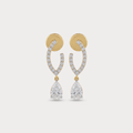 Slant Diamond Earrings