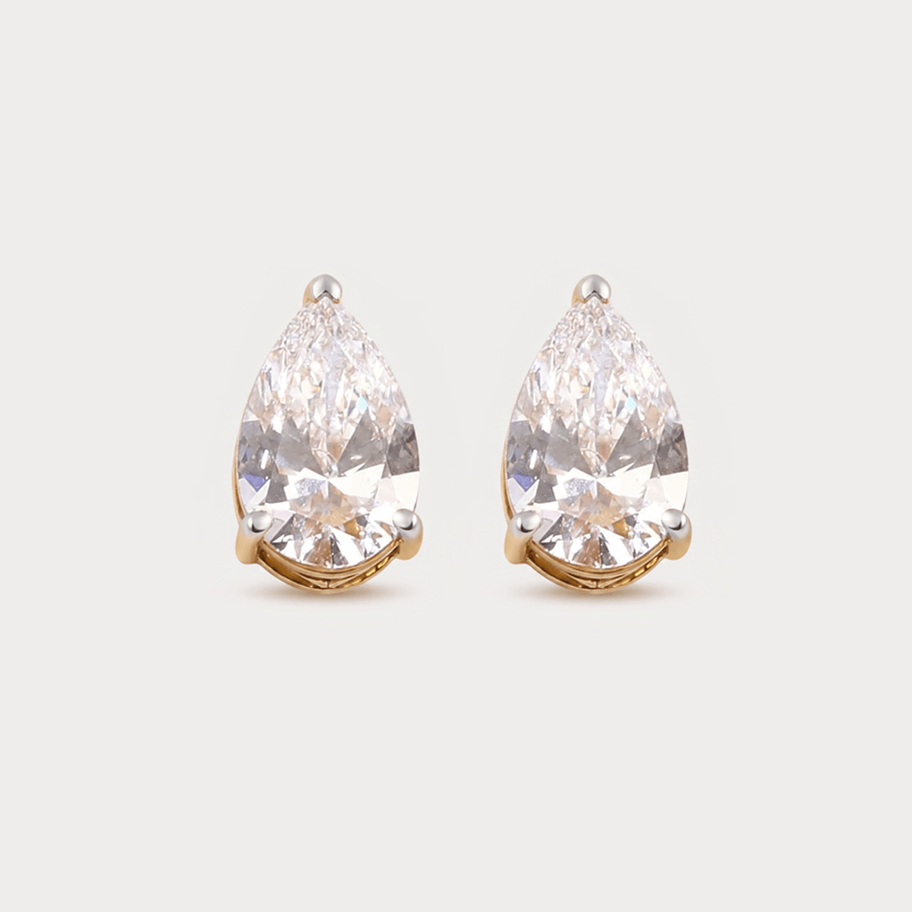 Exquisite Solitaire Diamond Earrings
