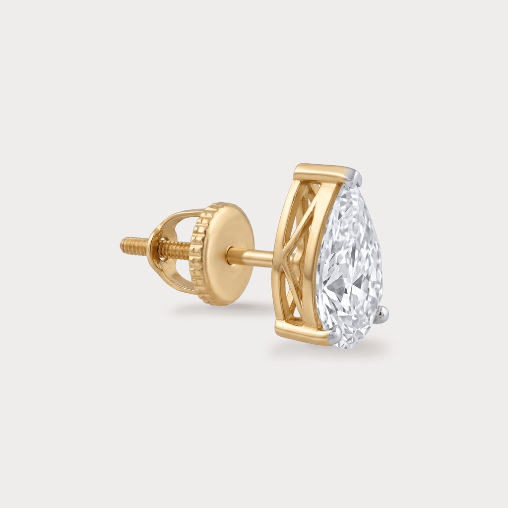 Exquisite Solitaire Diamond Earrings