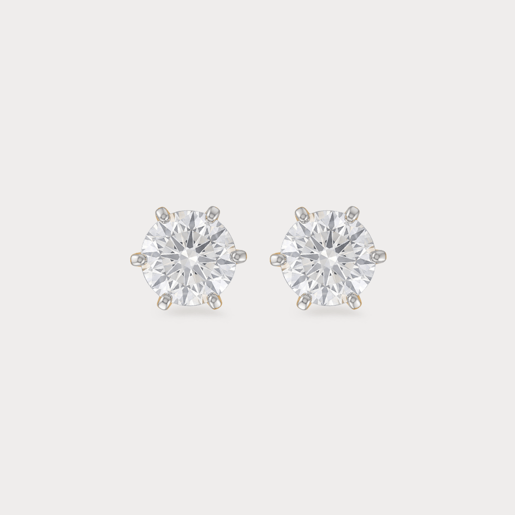 Enthrall Solitaire Diamond Earrings