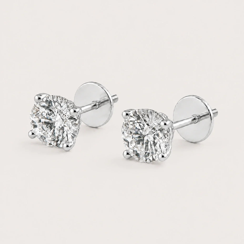 Fulgor Solitaire Diamond Earrings