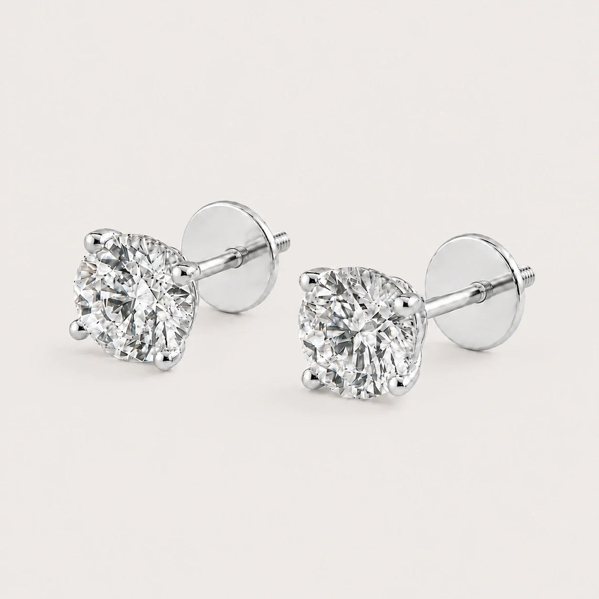Fulgor Solitaire Diamond Earrings