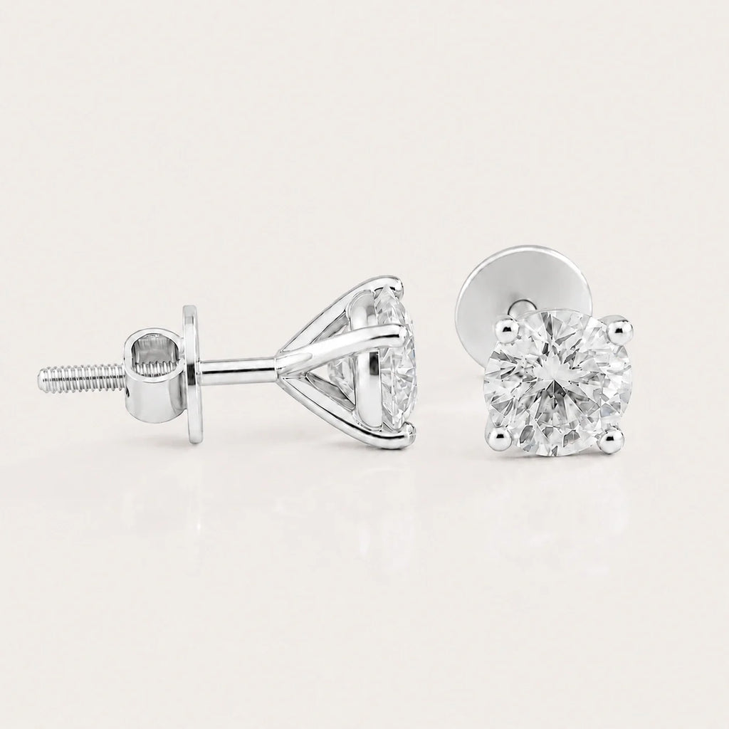 Fulgor Solitaire Diamond Earrings