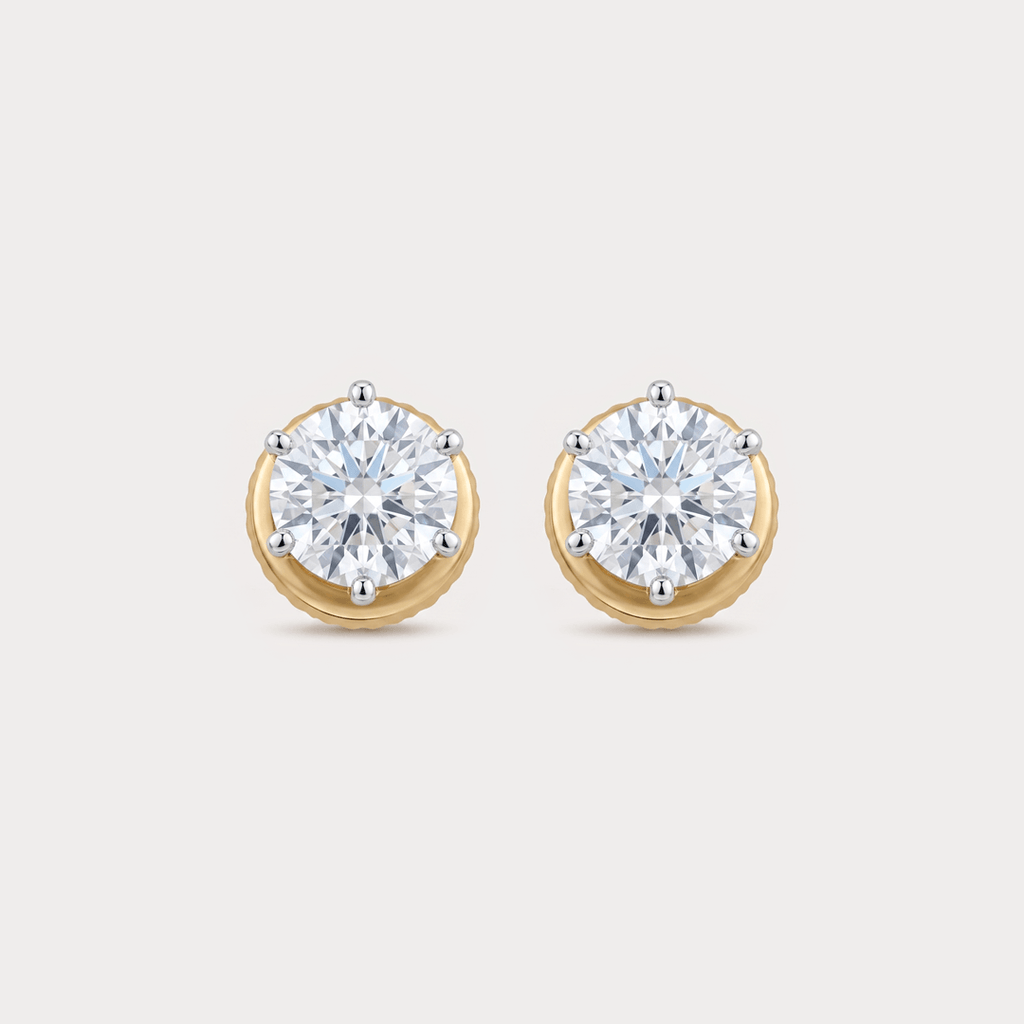 Cloudlight Mini-Solitaire Diamond Studs