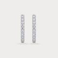 Encore Single Hoop Diamond Earrings