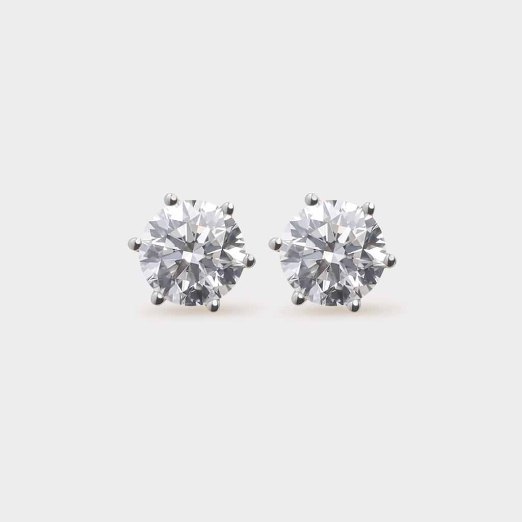 Eblouissant Solitaire Diamond Earrings