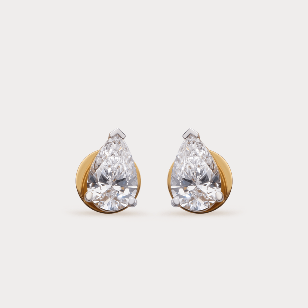 Rayon d'Or Solitaire Diamond Earrings