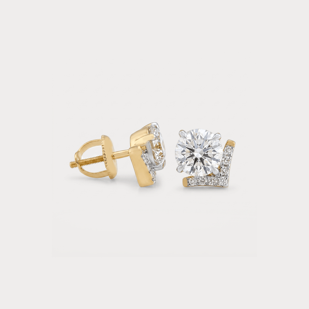 Gilt Diamond Earrings