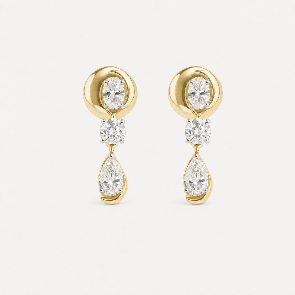 Zephyr Drops Diamond Earrings