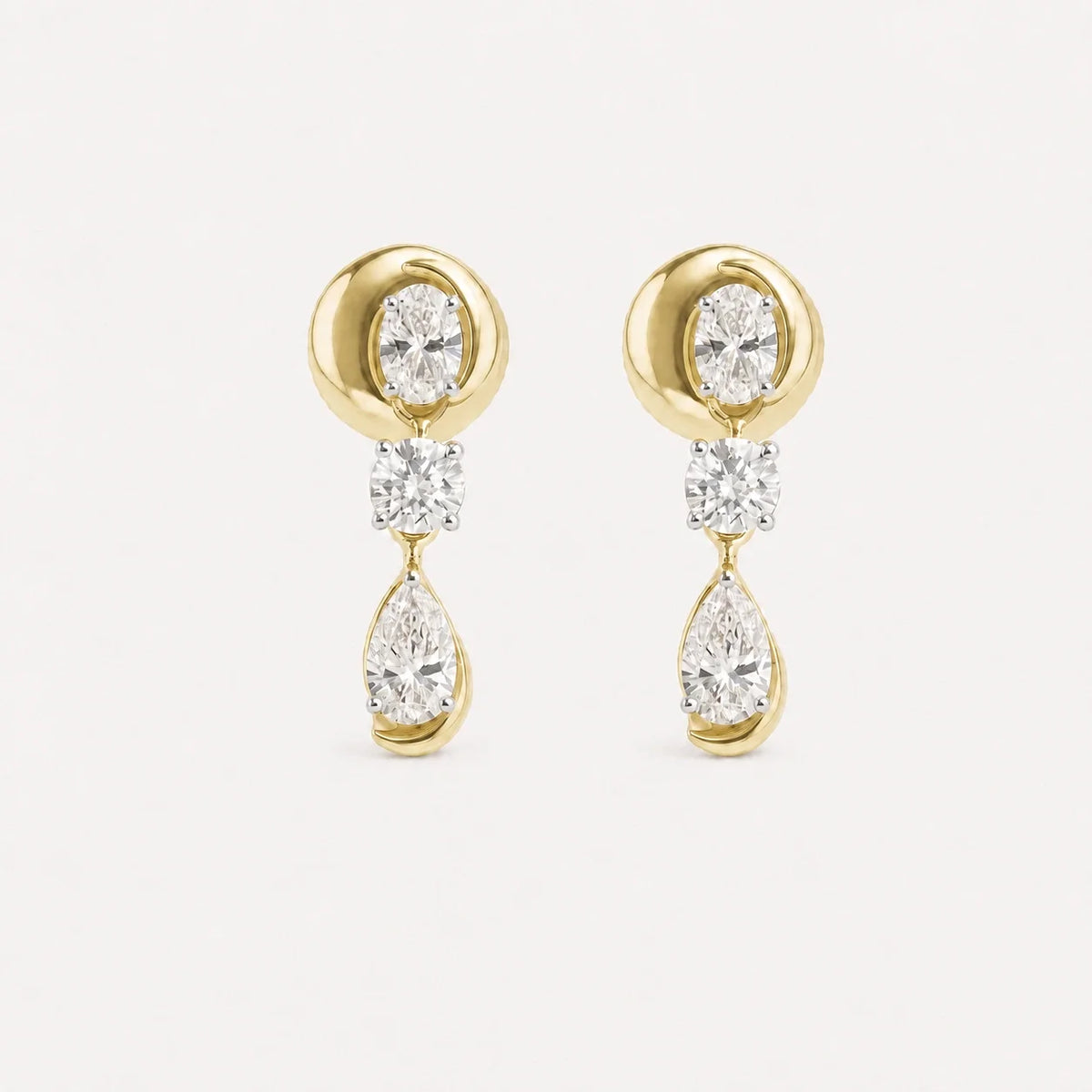 Zephyr Drops Diamond Earrings