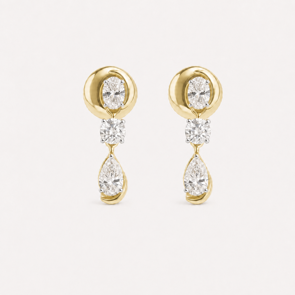 Zephyr Diamond Drop Earrings