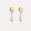 Zephyr Diamond Drop Earrings