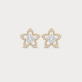 The Aukera Orchid Esotique Nakshatra Diamond Earrings