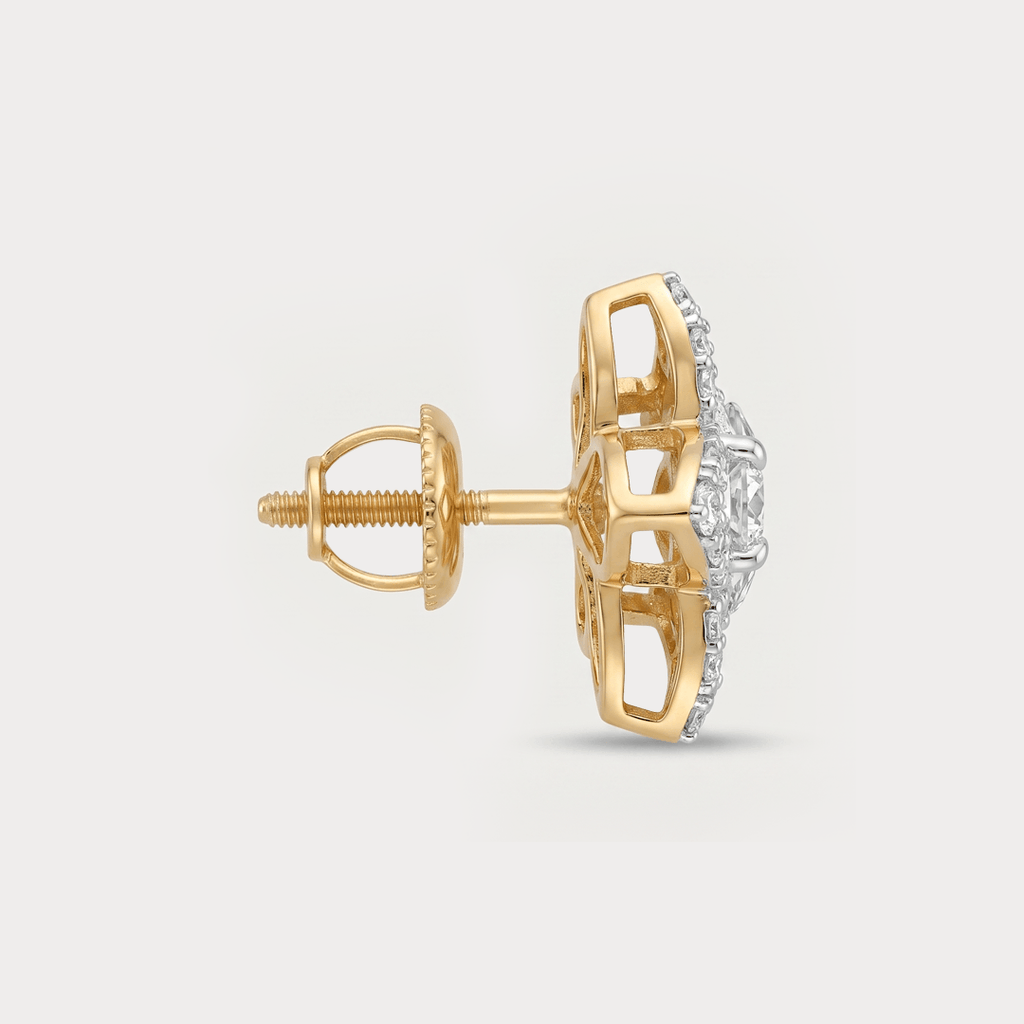The Aukera Orchid Esotique Nakshatra Diamond Earrings
