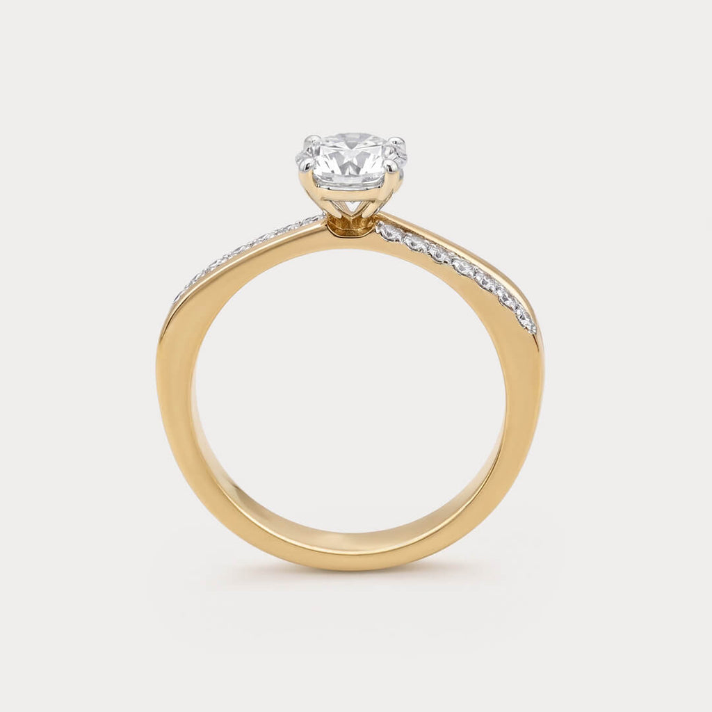Aristelle Mini-Solitaire Diamond Ring