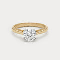 Nuit d'Or Solitaire Diamond Ring