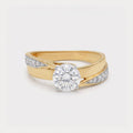 Corazon Feliz Solitaire Diamond Ring