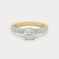 Cuore d'Oro Solitaire Diamond Ring
