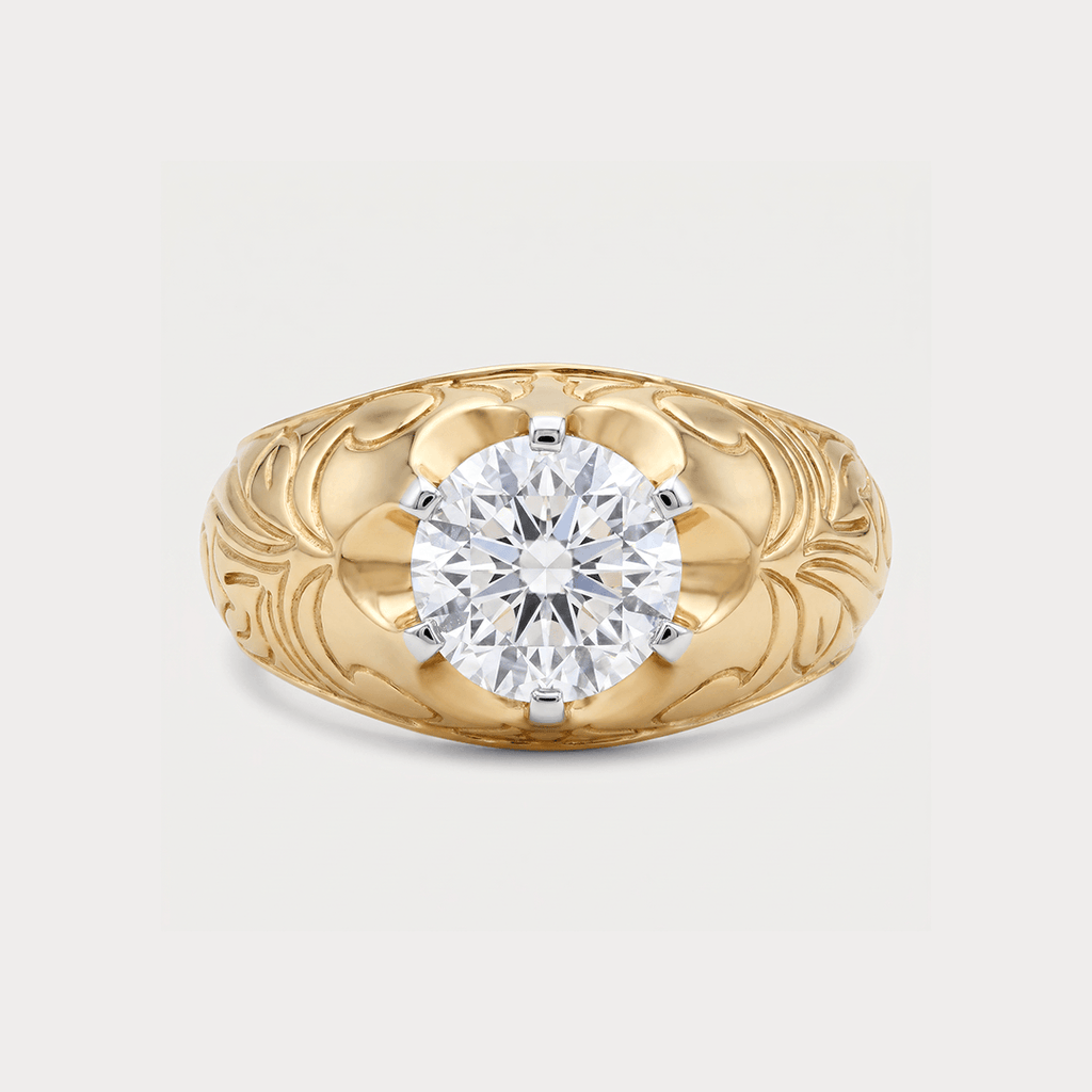 Evensong Solitaire Diamond Men's Ring