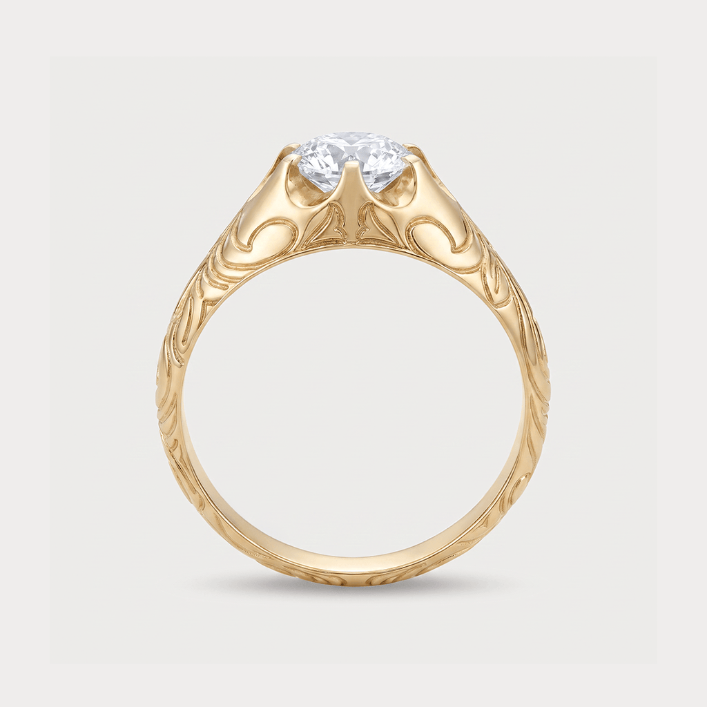 Evensong Solitaire Diamond Men's Ring