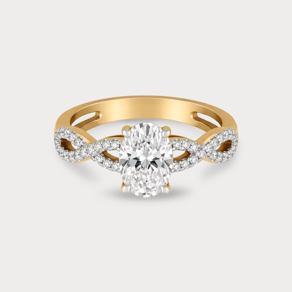Maple Solitaire Diamond Ring