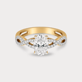 Maple Solitaire Diamond Ring