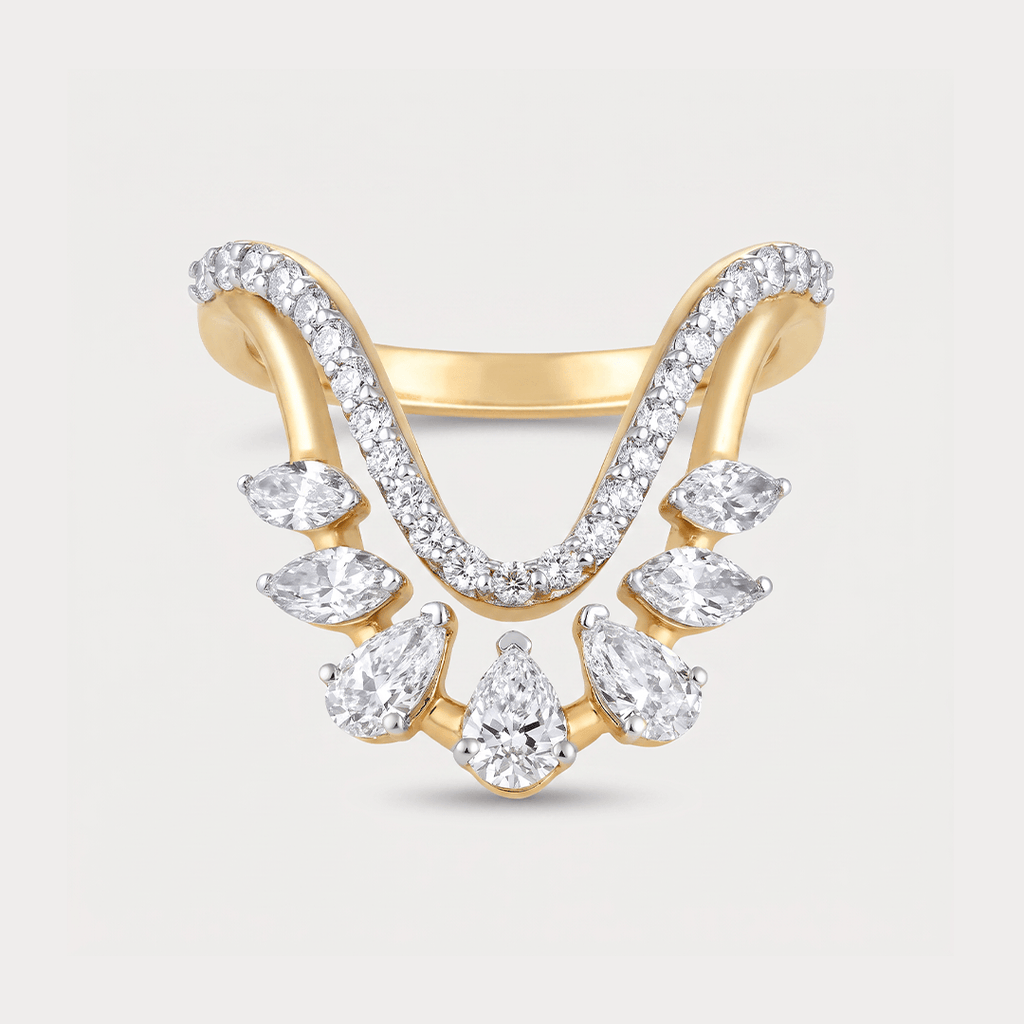 Autumn Leaf Vanki Diamond Ring