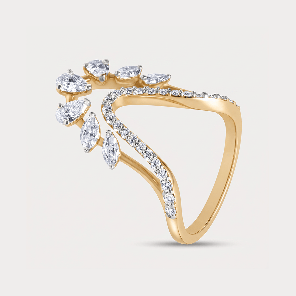 Autumn Leaf Vanki Diamond Ring