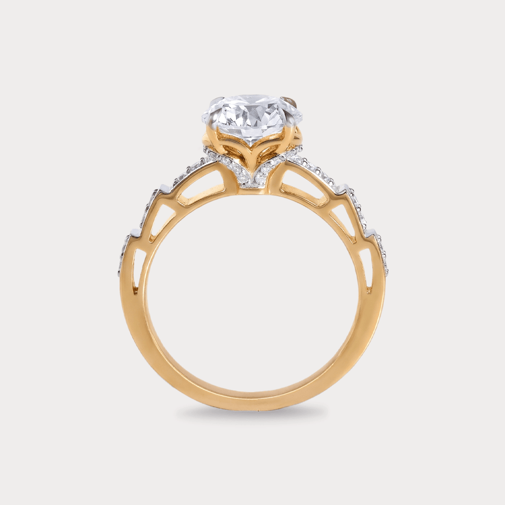 Fern Solitaire Diamond Ring