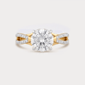 Lotus Solitaire Diamond Ring