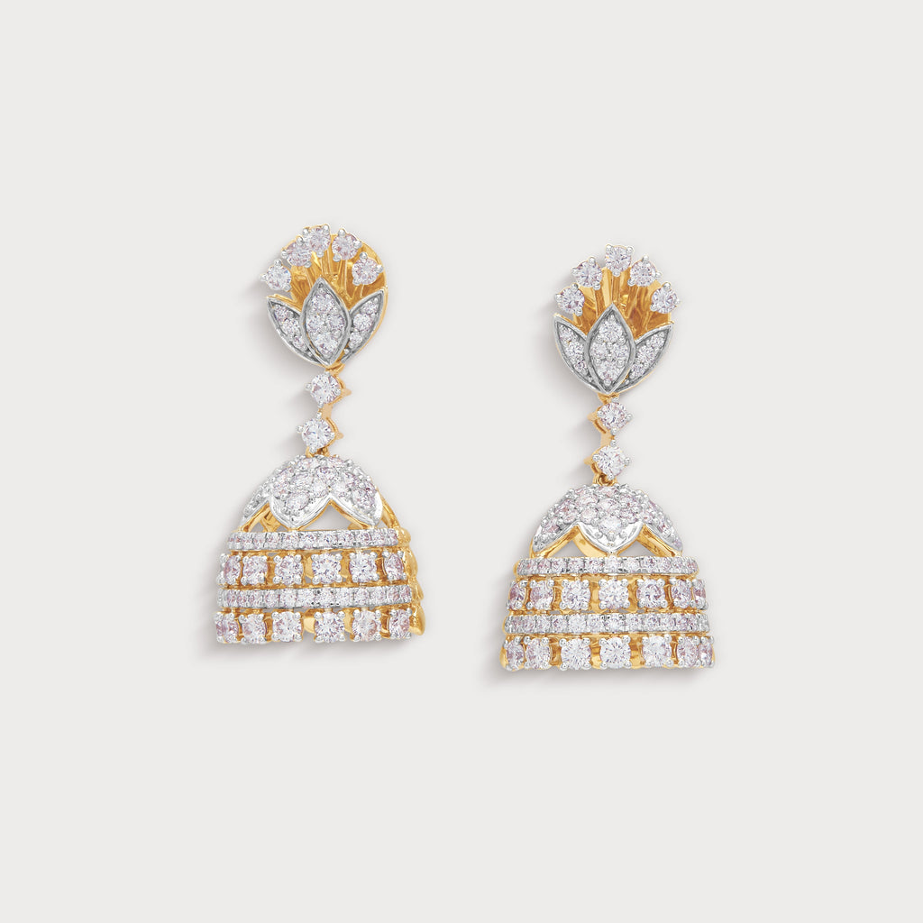 The Diamond Jhumkas