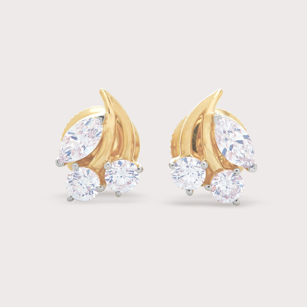 Cherry Diamond Studs