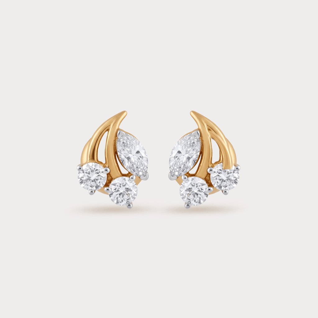 Cherry Diamond Studs