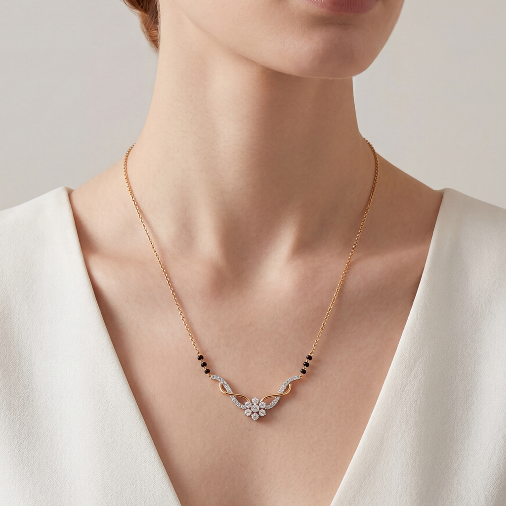 Bloom Entwine Diamond Mangalsutra