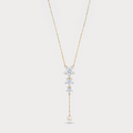 The Aukera Orchid Sinuosità Lariat Diamond Necklace