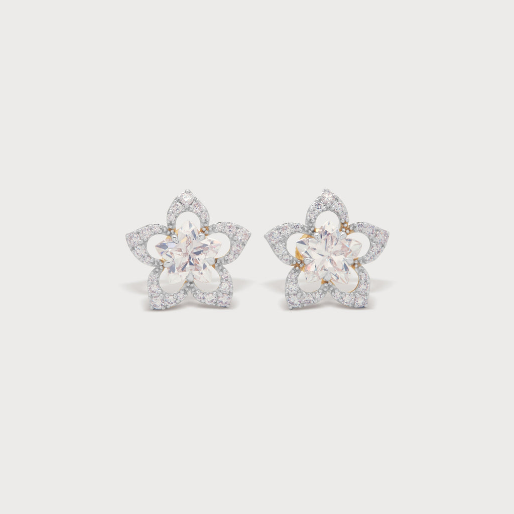 Orchid Halo Diamond Studs