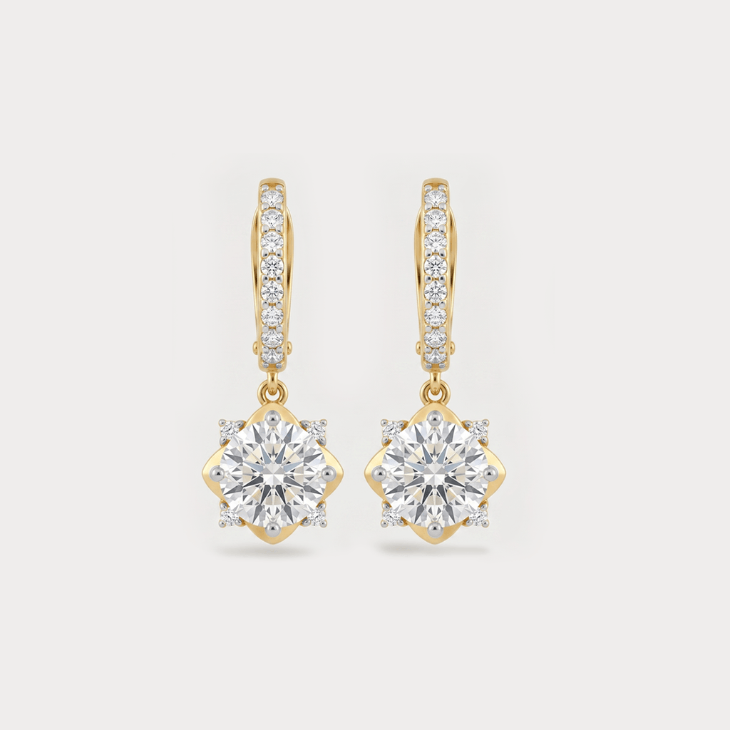 Apogée Extra Brilliant Solitaire Diamond Earrings