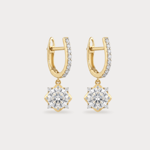 Apogée Extra Brilliant Solitaire Diamond Earrings