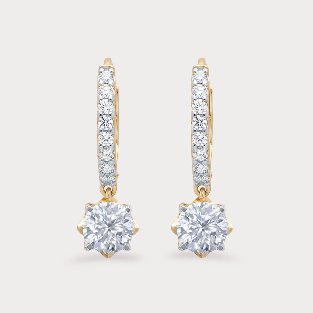 Magnesia Extra Brilliant Solitaire Diamond Earrings