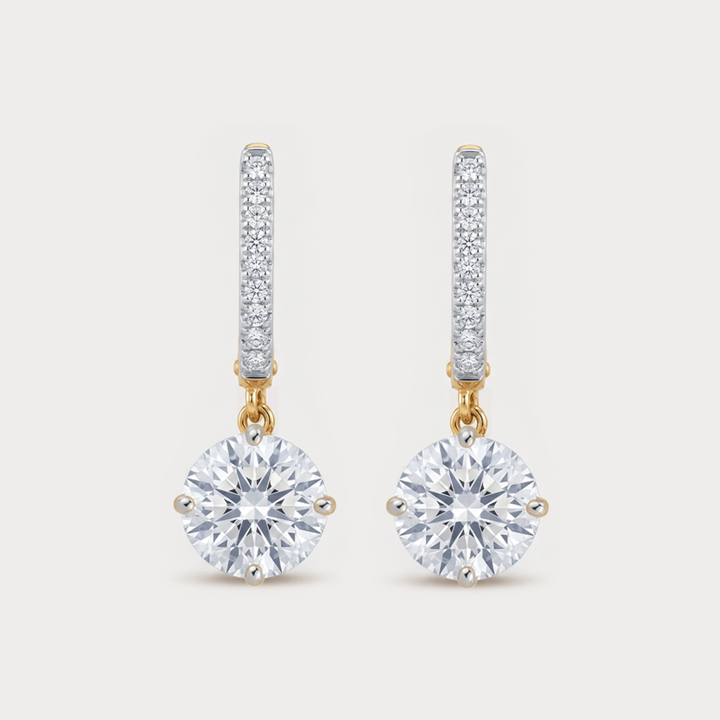 Apice Extra Brilliant Solitaire Diamond Earrings