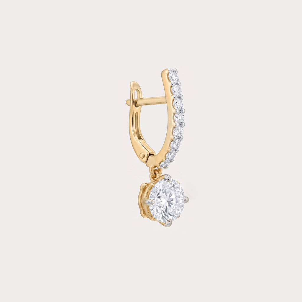 Apice Extra Brilliant Solitaire Diamond Earrings