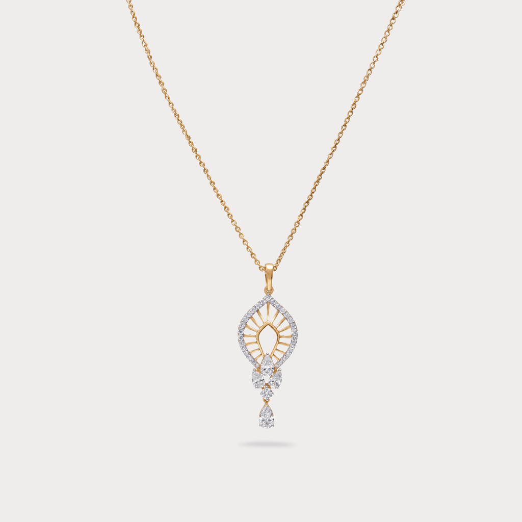 Skybound Grace Geometric Diamond Pendant Chain