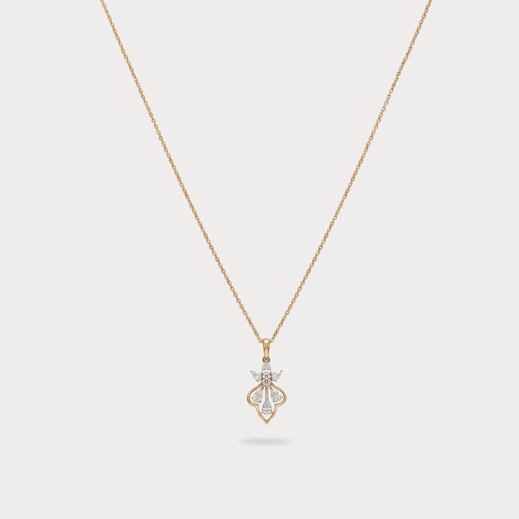 Astralis Floral Diamond Pendant Chain