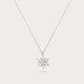 Willow Grace Floral Nakshatra Diamond Pendant Chain