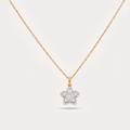 The Aukera Orchid Fulgida Solitaire Diamond Pendant Chain
