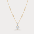 Clarior Extra Brilliant Solitaire Diamond Pendant Chain