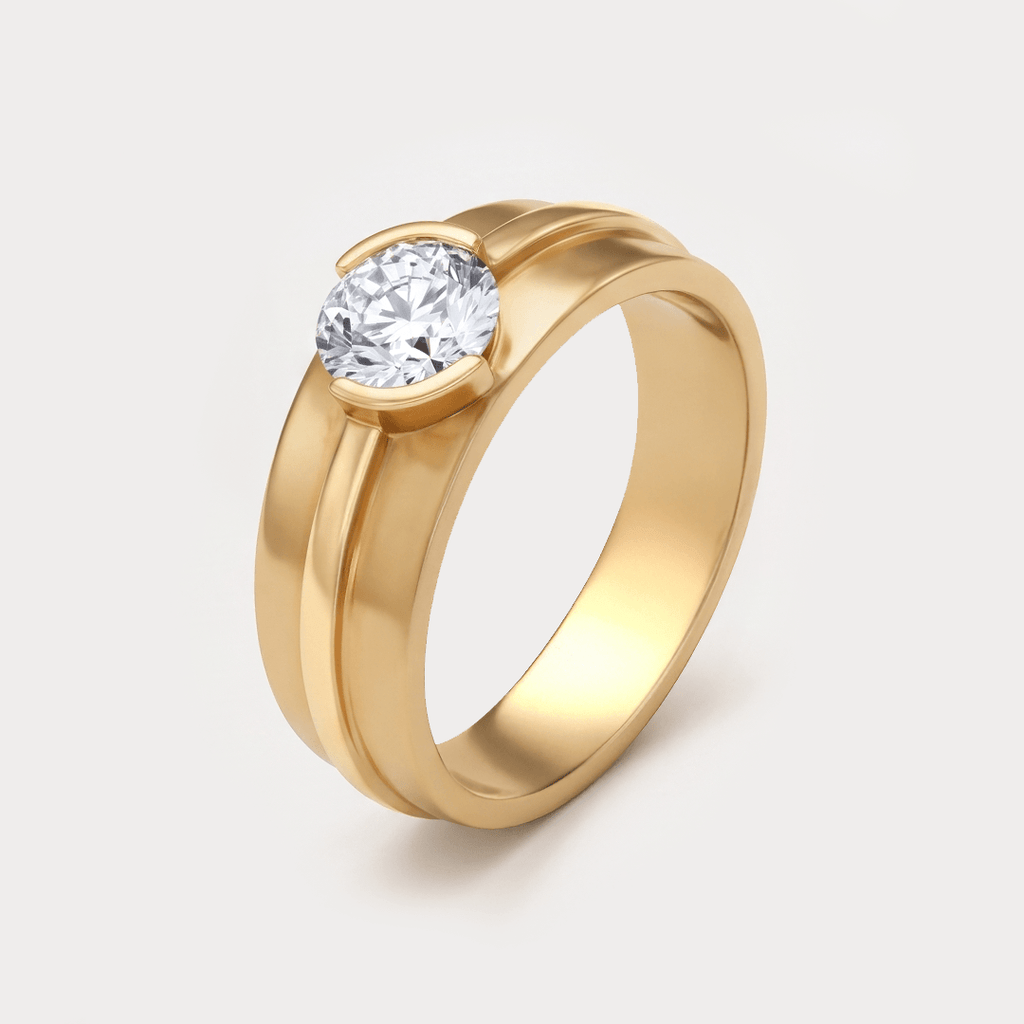 Amour Solitaire Diamond Men's Ring